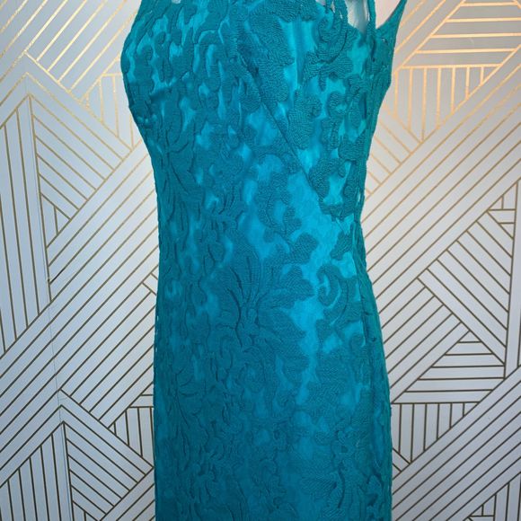 Tadashi Shoji Emerald Green Cocktail Dress - Picture 5 of 12